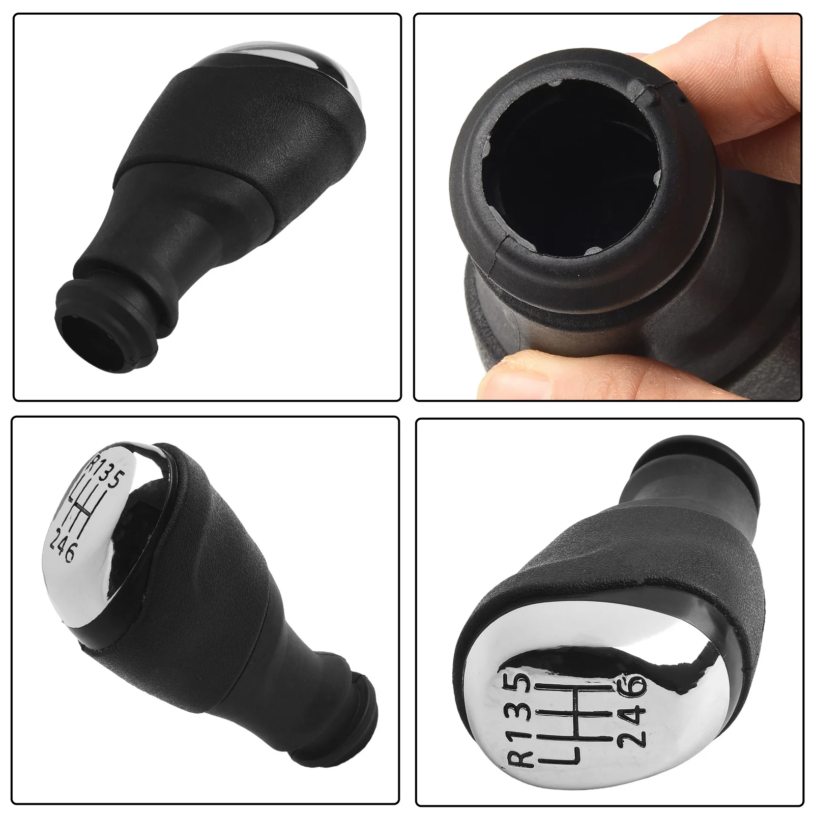 

Manual Shift Knob for Renault For Clio 4 2012 2019 Ergonomic Gear Knob with PU Leather Finish for Smooth Gear Changes