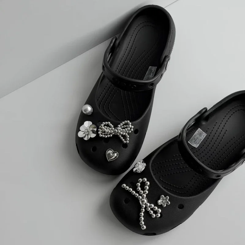 Original Shoe Charms Set Women Retro Ballet Shoes corc charms pack fashion Flowing Ballet Shoe decorations DIY Shoe Accessories image 6