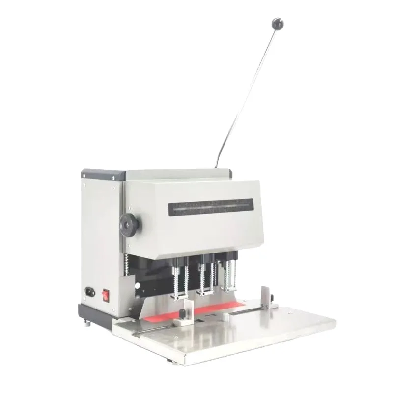 Three hole punching machine voucher binding machine electric bill file hole spacing adjustable hole spacing