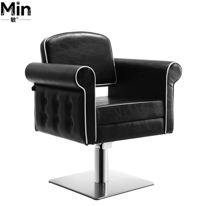 Modern Hydraulic Reclining Barber Chair 360 Degree Rotation Heavy Metal Salon Chair for Men Women Barber Shop School Hotel