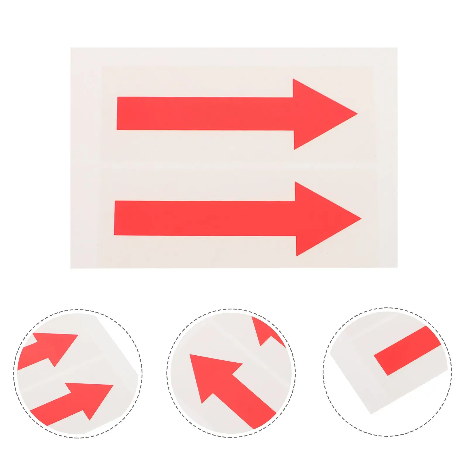 2pcs Safety Arrow Stickers 110x40mm Self Arrow Indicator Sticker Adhesive Direction Signs Traffic Caution Decals