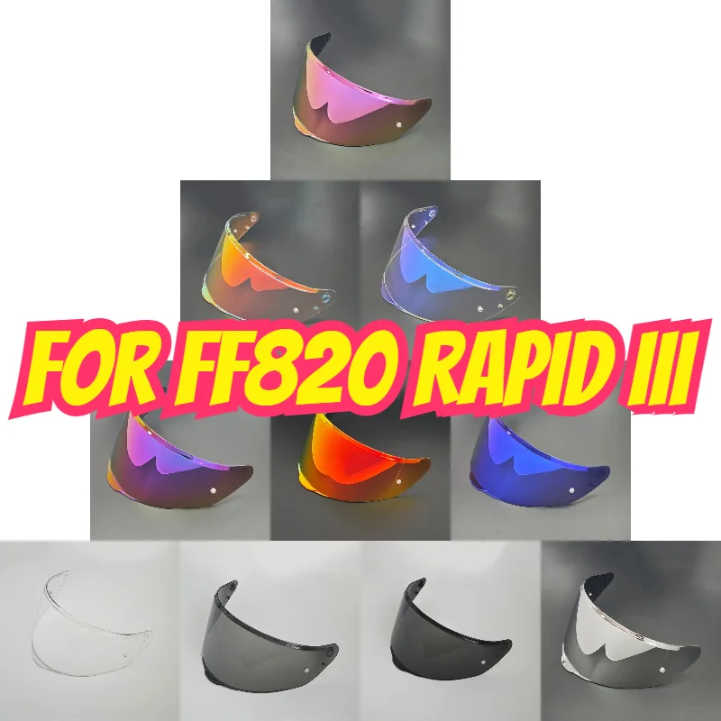 Motorcycle Helmet Visor Replacement Lens For LS2 FF820 RAPID III Clear Rainbow Sun Shield Windproof Shield