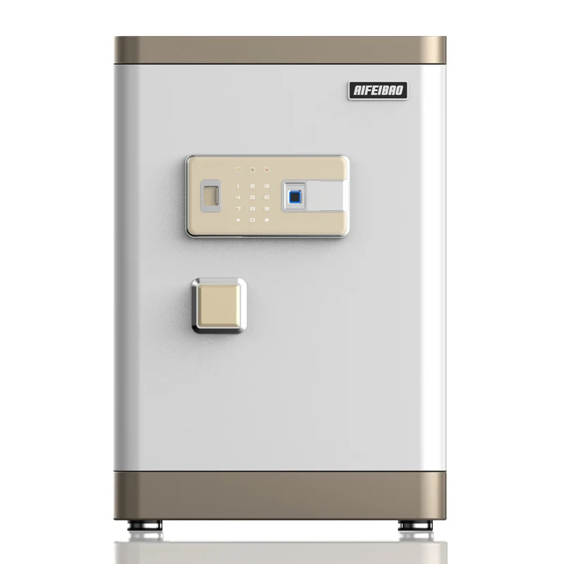 

Пароль по отпечаткам пальцев Smart APP Противоугонный цельнометаллический прикроватный сейф для дома и офиса