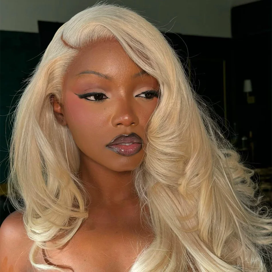 

Парик из натуральных волос блондинка 613 hd Парик фронтальной части шнурка Объемная волна 13x6 13x4 Парик фронта шнурка Медовый блондин Цветные парики из человеческих волос для женщин