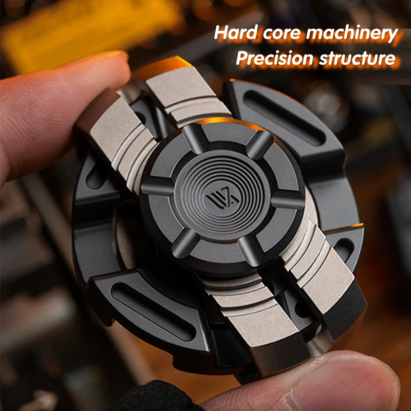 WANWU-EDC Slim Ratchet Structure Fidget Spinner Gyro Metal Fidget Toy Anti Stress Gift Handspinner Metal Fidget Slider