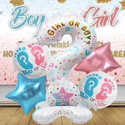 5pcs/set Gender Reveal Party Decoration Balloons Boy Or Girl Theme Birthday Celebration Supplies Indoor Party Decor Supplies