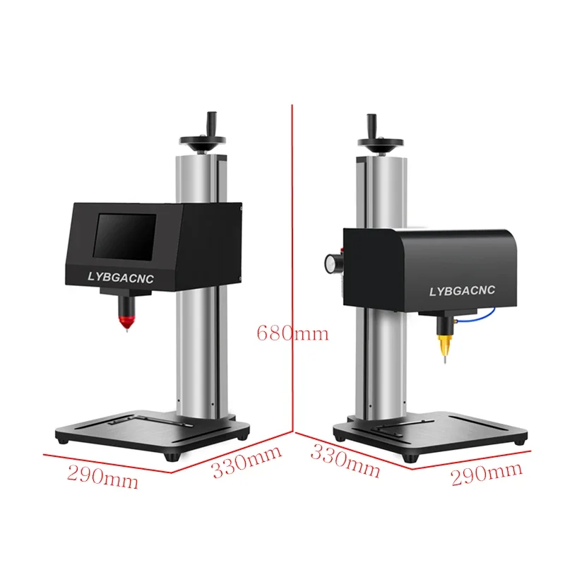 Desktop Portable Metal Signage Nameplate Marking Machine 3Axis Touch-screen Electric Pneumatic Lettering Machine 170*110MM For