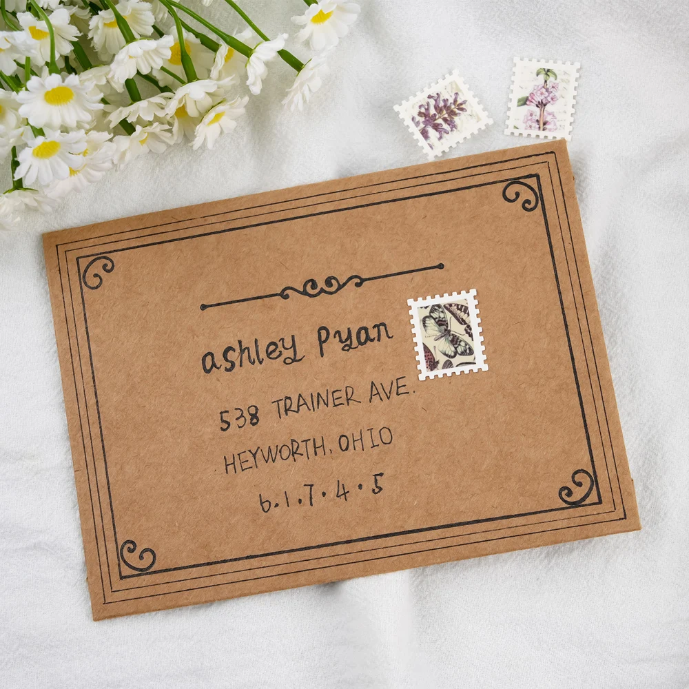 1X0.8 بوصة مستطيلة ختم البريد لكمة ، صدفي مستطيل رافعة عمل الحرفية لكمة لصياغة الورق سكرابوكينغ DIY بطاقة #3