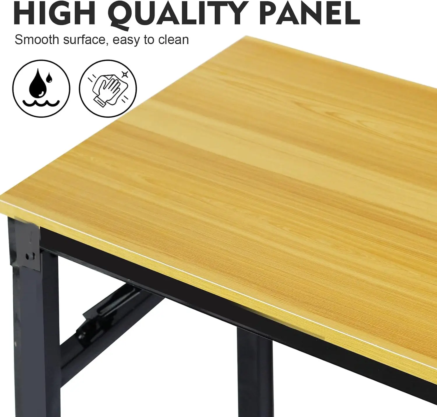 !@Combohome Custom Modern Iron Leg Office Furniture Computer Folding Table Executive Office and Home