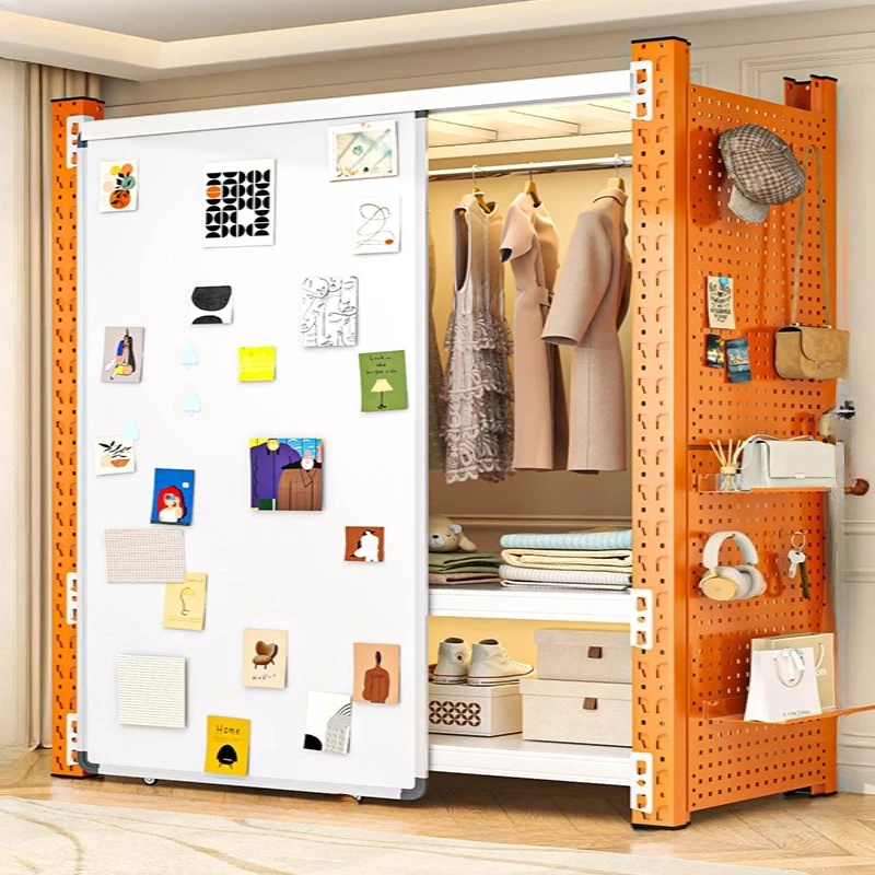 

Dust-proof Storage Wardrobe Open Easy Assembly Bedroom Floor-to-ceiling Wardrobe creativity armario de ropa bedroom furniture