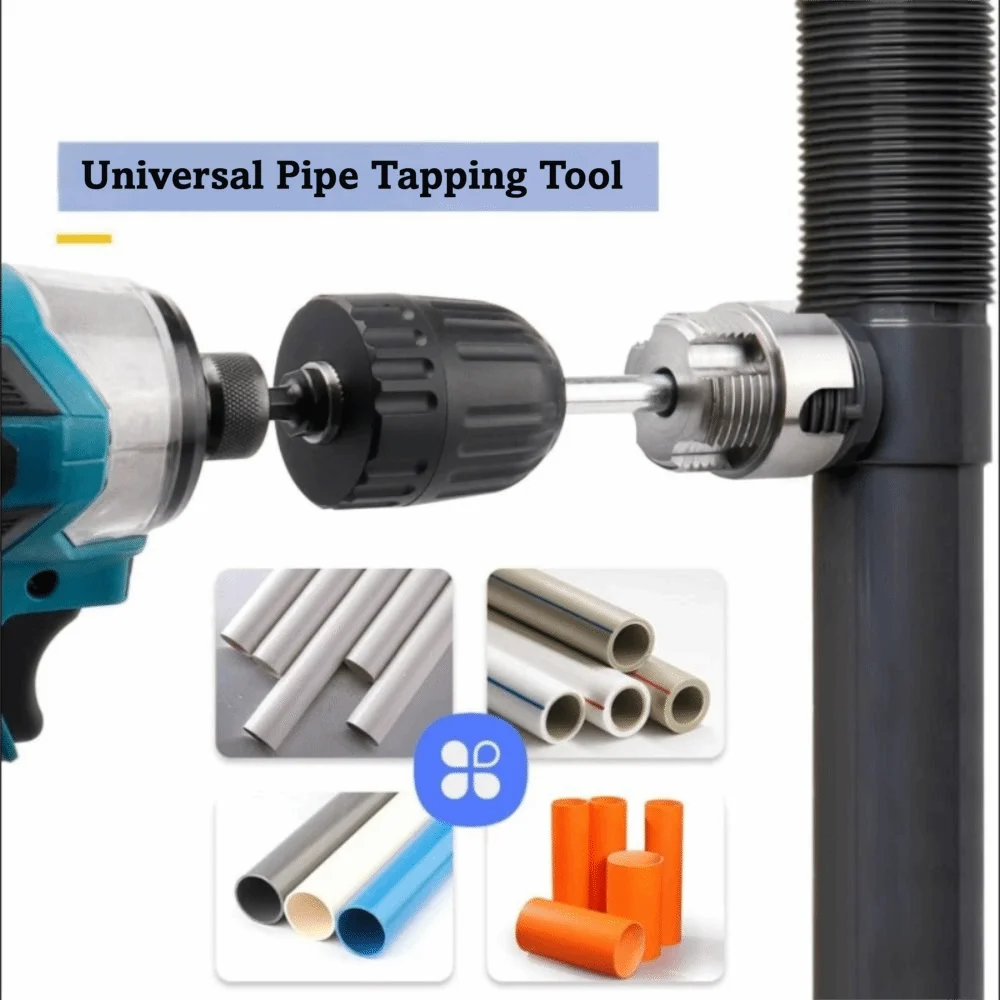 1 Inch Pipe Threader Multi-Use Internal External Pipe Tapping Tool Repair Easy-Operate PVC PPR Threading Tap Pipe Installation
