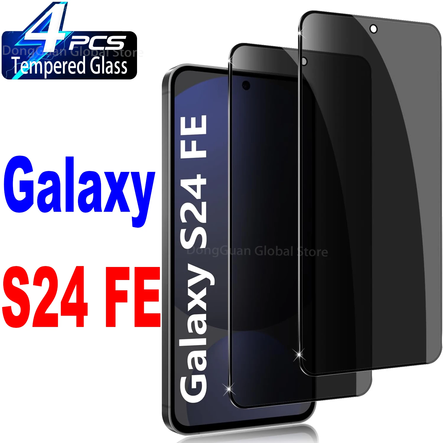 For Samsung Galaxy S24 FE Anti Spy Tempered Glass Protector Privacy Screen