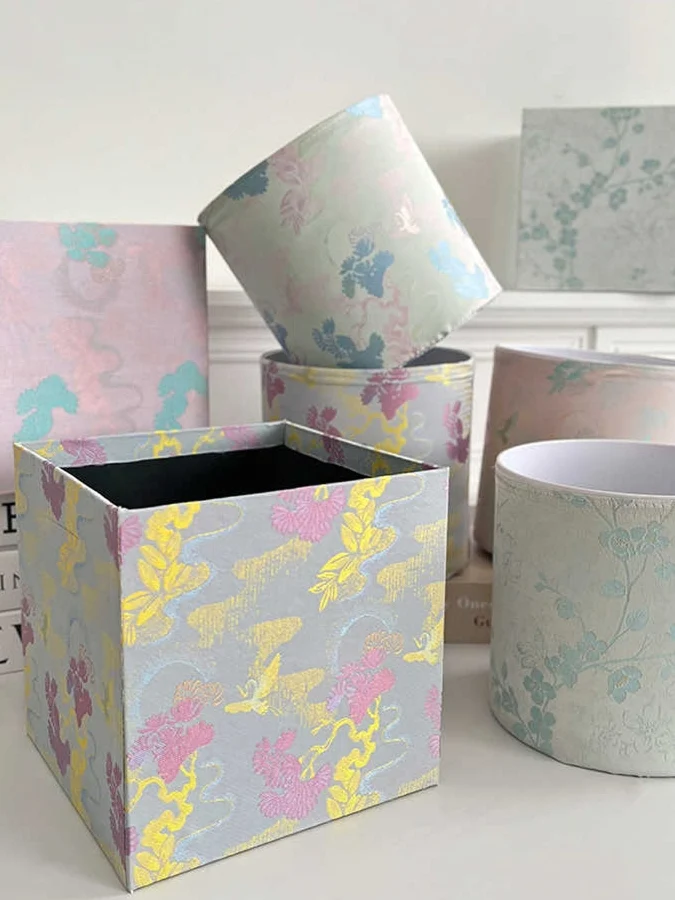 

Подарочная коробка ручной работы ко Дню матери, готовый продукт, цветочный букет, новый китайский стиль, водонепроницаемый, с эффектом свободного потока цветов