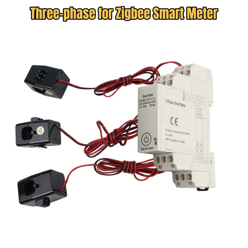 

For Zigbee Smart Meter for Three Phase with Split Core Current Transformer Supporting Remote Power Monitoring and Analysis