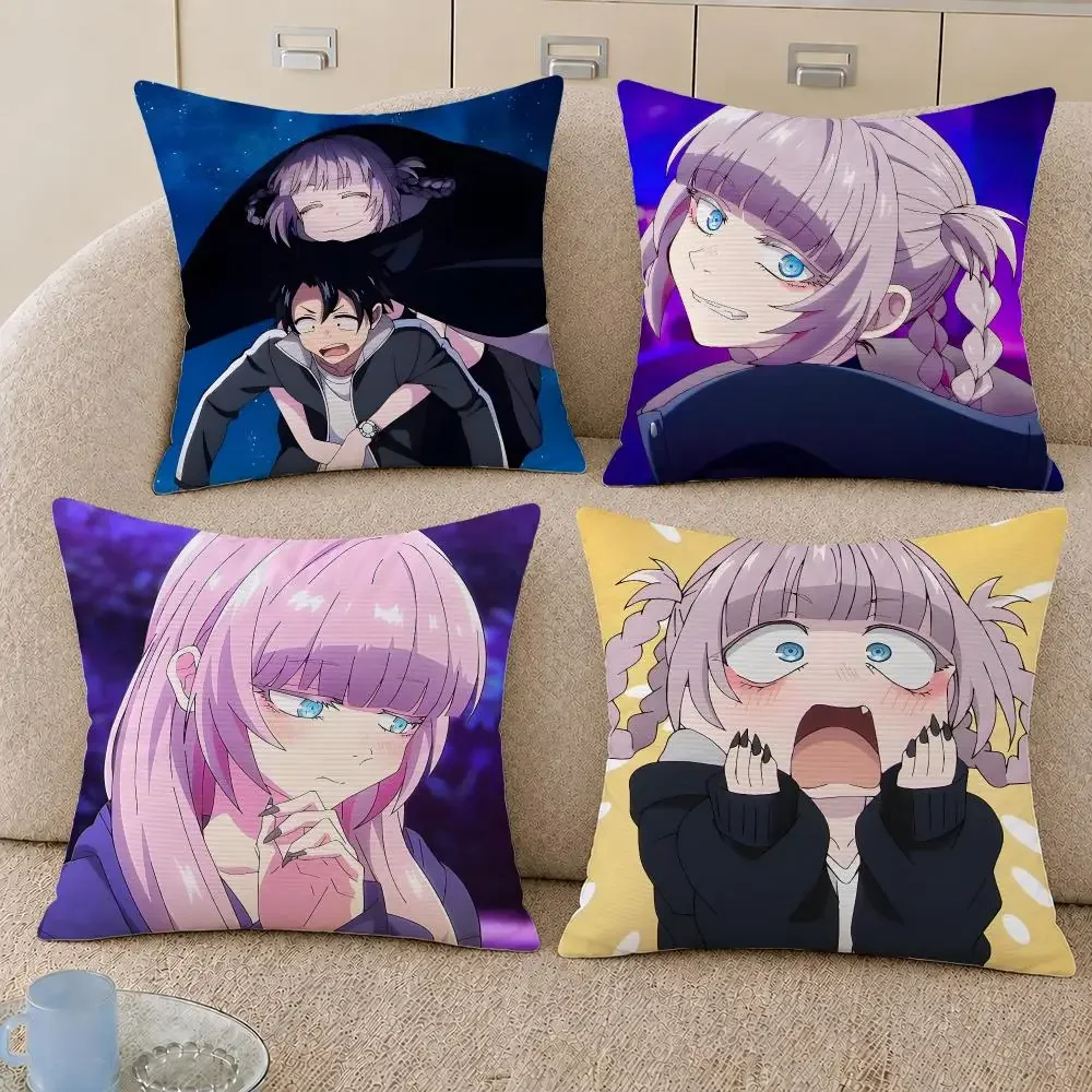 Anime Call of the Night Nazuna Ko Yamori Cushion Cover Decorative Pillowcase Soft Short Plush Cozy Durable Sofa Home Decor Items