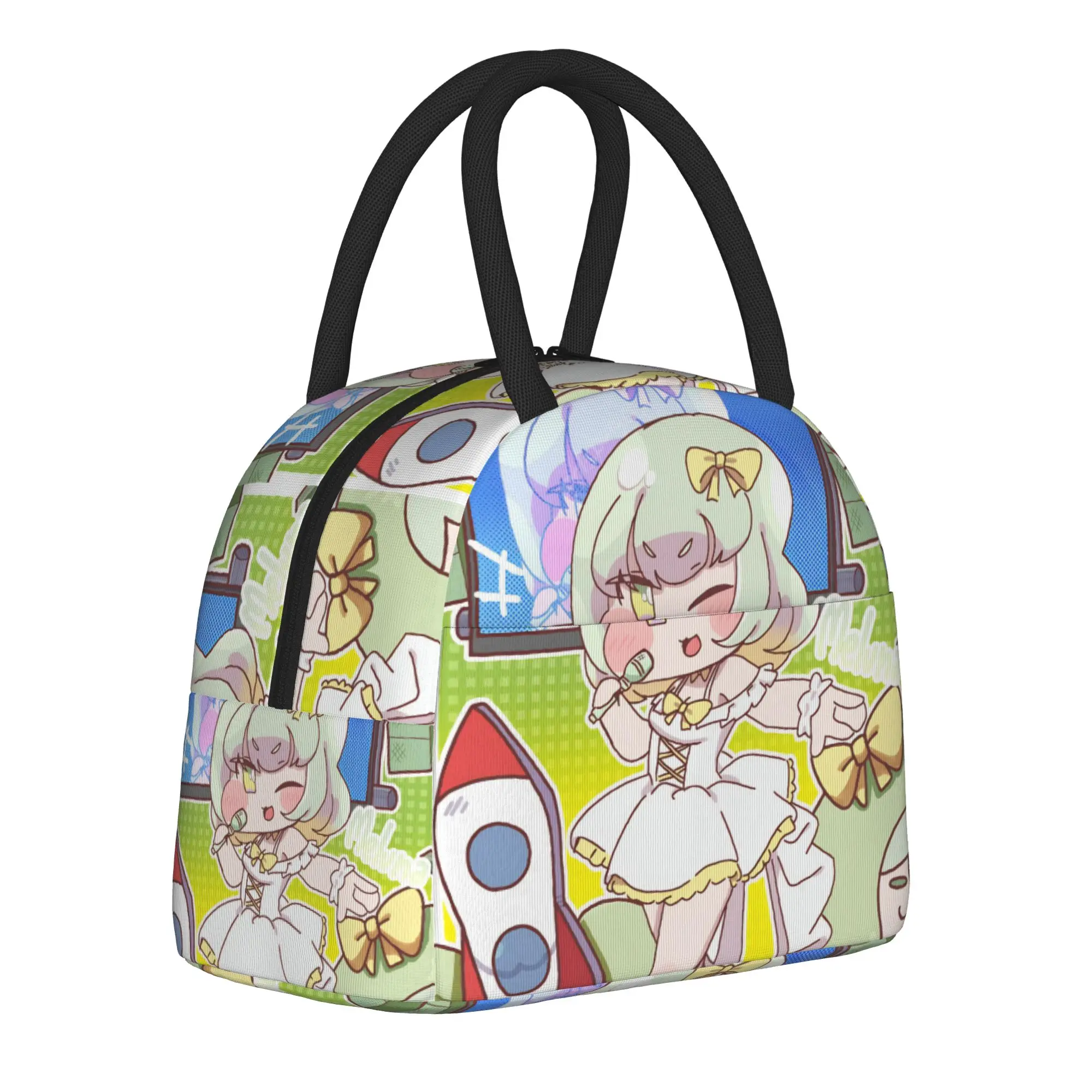 Trickcal C-Chibi Go Games Accessories Insulated Lunch Tote Bag For Outdoor  Food Container Portable Thermal Cooler Lunch Box