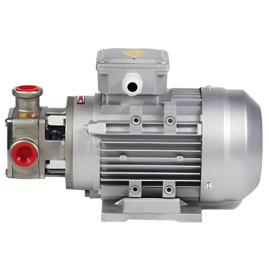 Stainless Steel Self-Priming Liquid Transfer Pump Sanitary Food Grade with Low Pressure & Flexible Impeller OEM Customizable