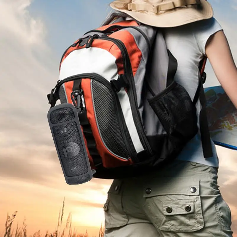 غطاء سيليكون الجلد ل Anker Soundcore Motion + سمّاعات بلوتوث المضادة للخدش كم ل SoundCore Motion Pl-us ملحق