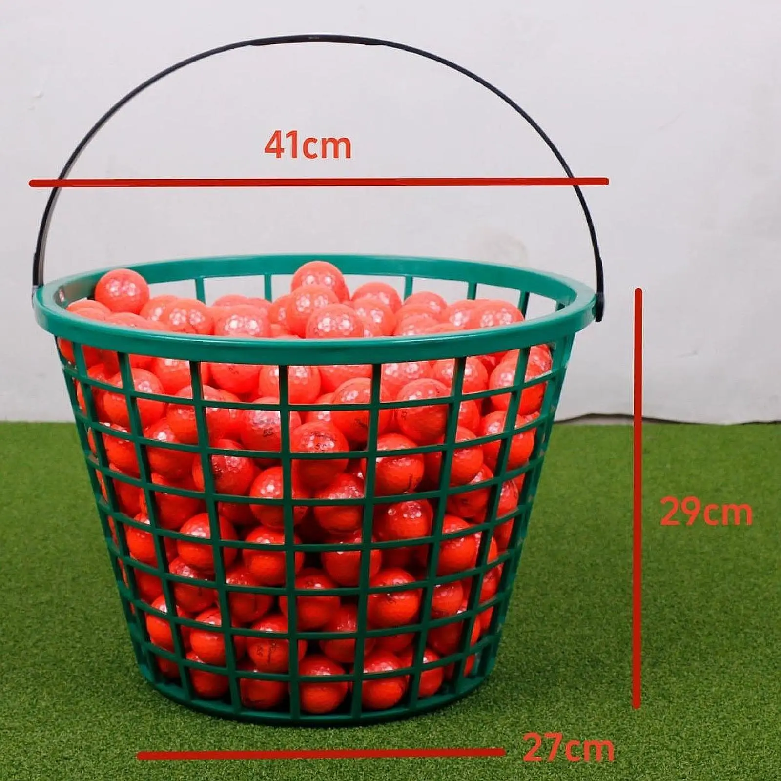 

Golf Ball Basket Training Accessory Golf Ball Holder Outside Carrying Bucket