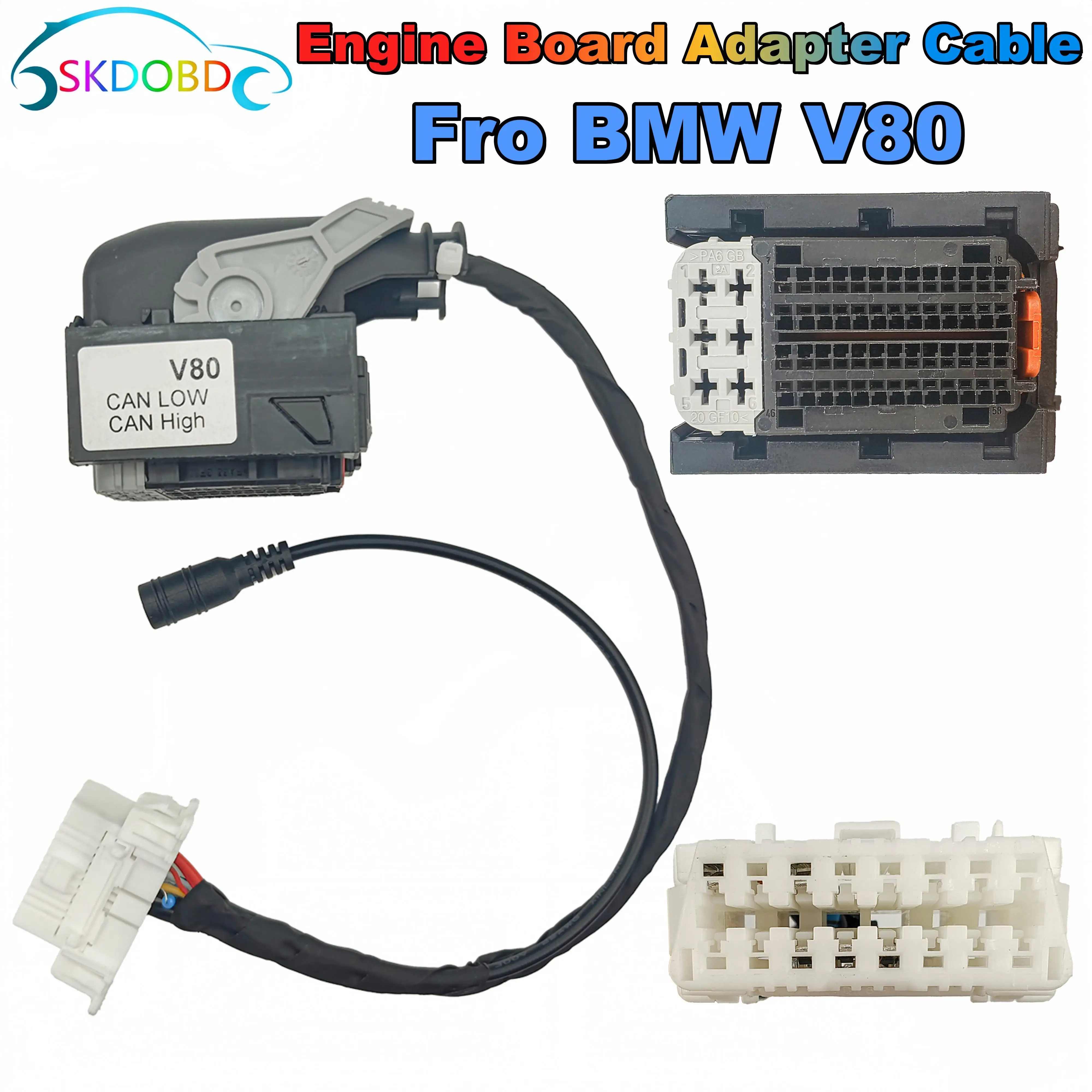 

High Quality for BMW V80 Engine Computer Board Adapter Cable OBD2 Interface ISN DME Cable OBD 2 Free Delivery