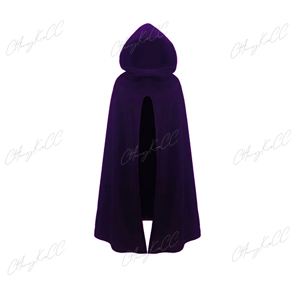 Men Ancient Hooded Cloak Adult Medieval Hunter Archer Cape Wizard Celtics Warrior Coat Cosplay Clothing Stage Drama Costume S-3X