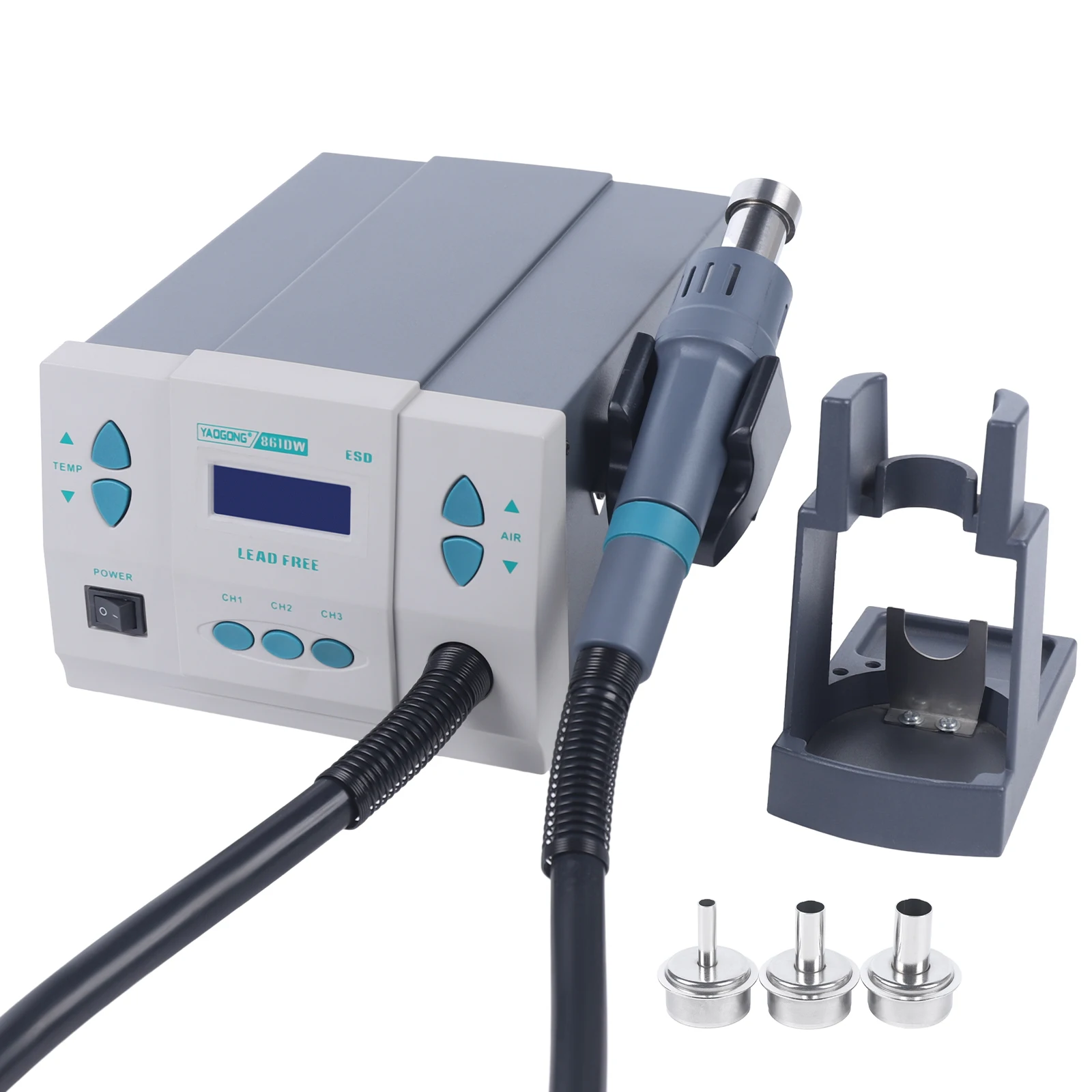 110v Digital Display Hot Air Gun Soldering Station