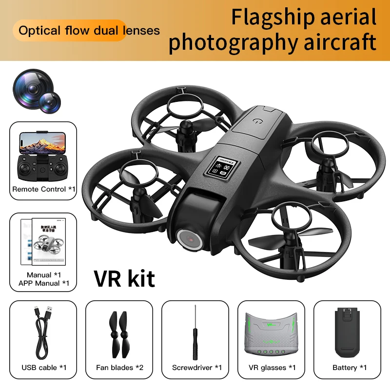 X228 VR FPV Drone HD Dual Camera Aircraft Brushless Motor WIFI 2.4G/5G RC Quadcopter Optical Flow Positioning Mini Drone Toys image 3