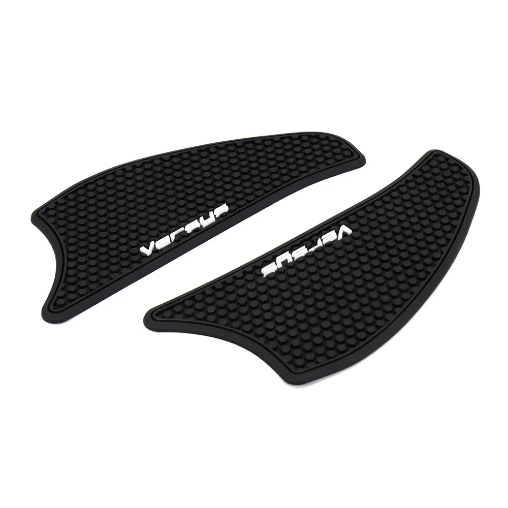 Motocicleta preta Tanque de Gás Pads, Lado de Tração, Fuel Grip Protector Adesivo, decalques para Kawasaki VERSYS 1000 Versys 1000 2016-2021