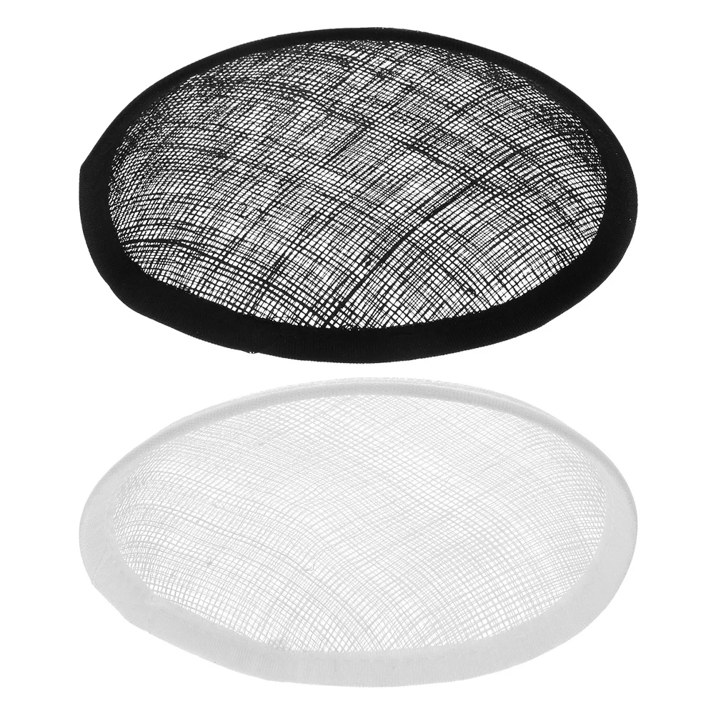 2 قطعة قاعدة قبعة سيناماي على شكل دائري لتقوم بها بنفسك لوازم قبعات الفاسناتور تنفس مادة الكتان أنيقة المعاوضة المشاريع الحرفية #5