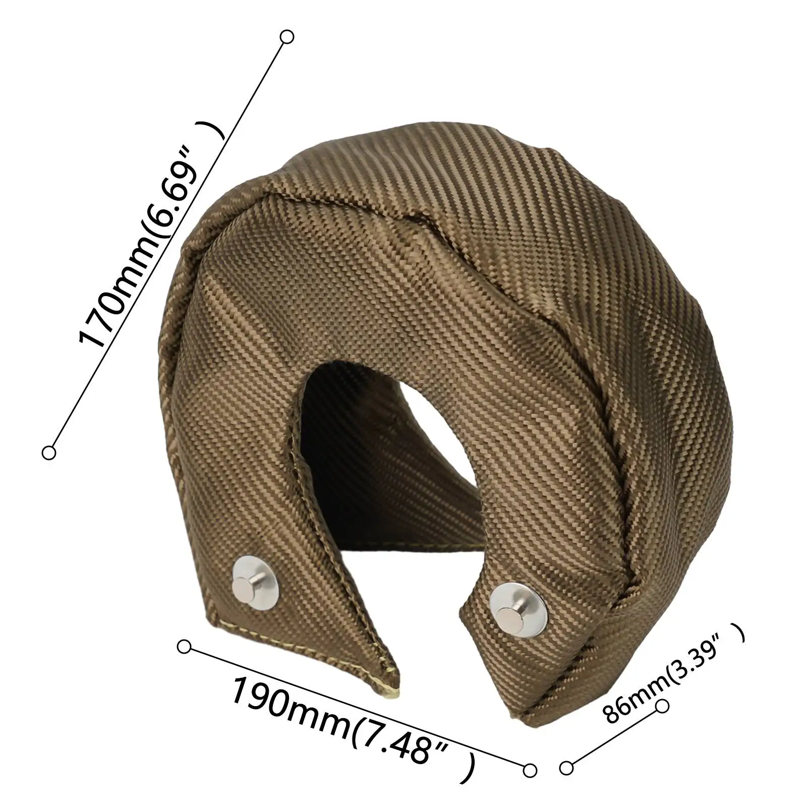 Temp Rating Glass Fiber Fits for T3 Shield Turbo Heat Barrier 1000℃ Stock 2018 Newest Latest Useful Replacement