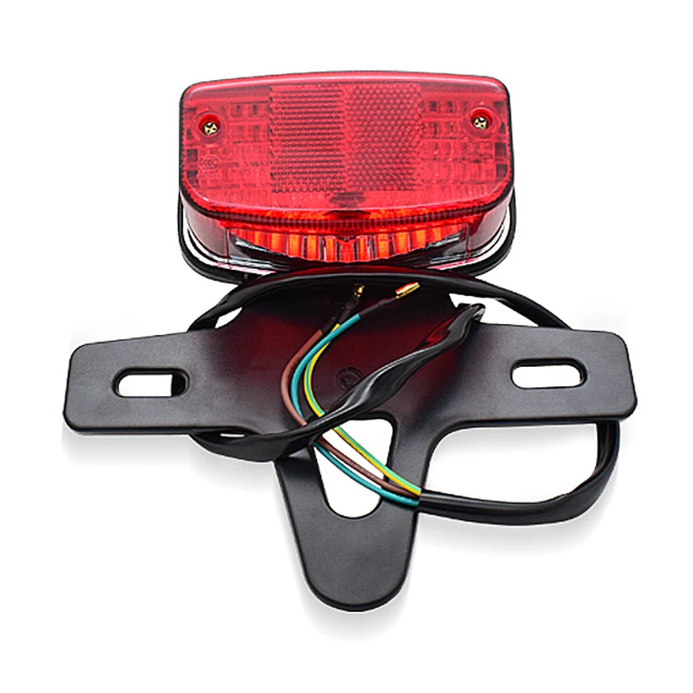 For Jialing Honda JH125L JL125 12V Motorcycle Tail Lamp Rear Taillight DirtBike Motocross Rear Brake Stop Light  XL125 Universal