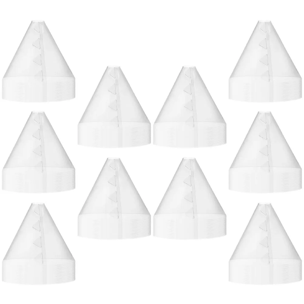 10Pcs Plant Frost Protection Covers Transparent Plastic Bell Plant Covers Garden Protective Cover from Cold Snow
