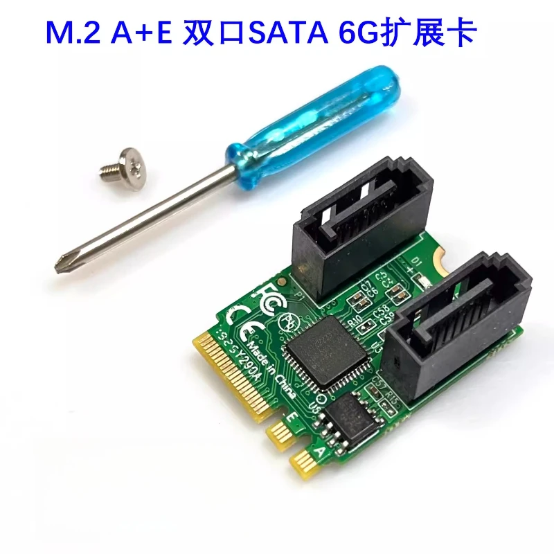 

Карта расширения ASM1061 M.2 KEY A+E на SATA 3.0, адаптер WIFI M.2 на SATA
