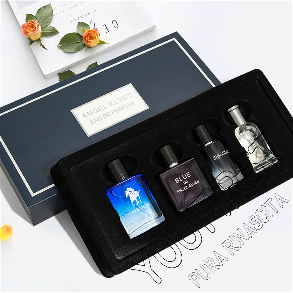 Perfume de marca para hombre con fecha, 120ml, Perfumes de feromonas masculinos duraderos y encantadores, Perfume en aerosol para hombre, caja de regalo para hombre, juego de 4 Uds. Nuevo - Image 3