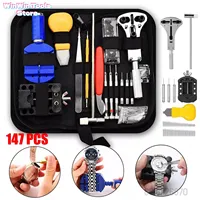 147pcs/set Watchmaker Watch Repair Repair Tools Kit,Case RemoverOpener Bar Set, Convenience Brand Clock Tool Table repair kit