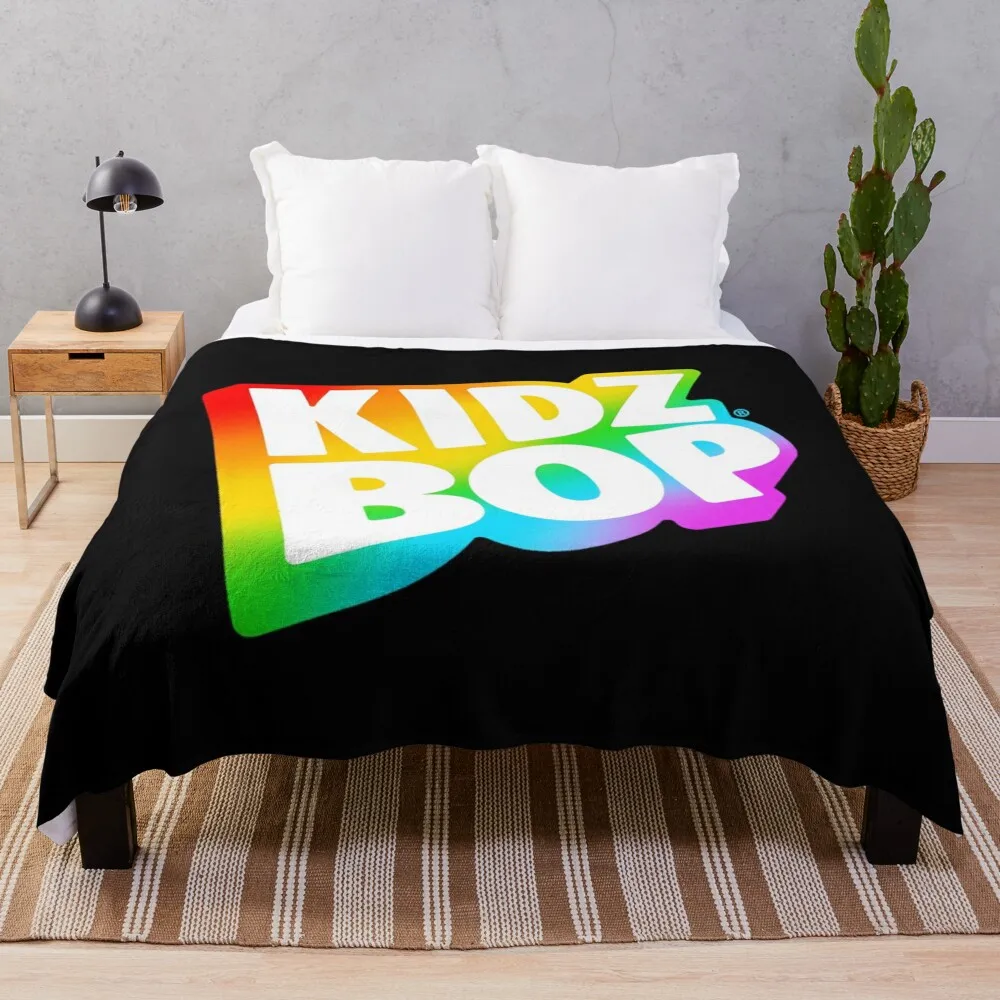 

Kidz Bop Rainbow Logo Throw Blanket Beach blankets and throws Blankets