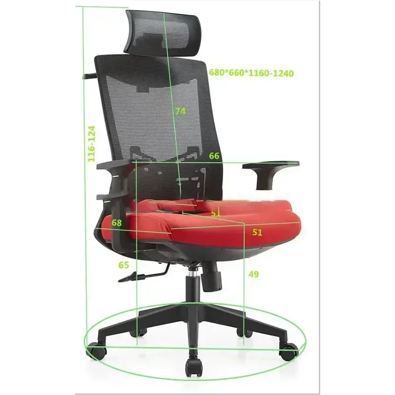 

Computer Chair Ergonomic Office Chairs Foldable Chaises Gaming Furniture Living Room Backrest Chair Dresser 의자 Swivel Mesh Chair