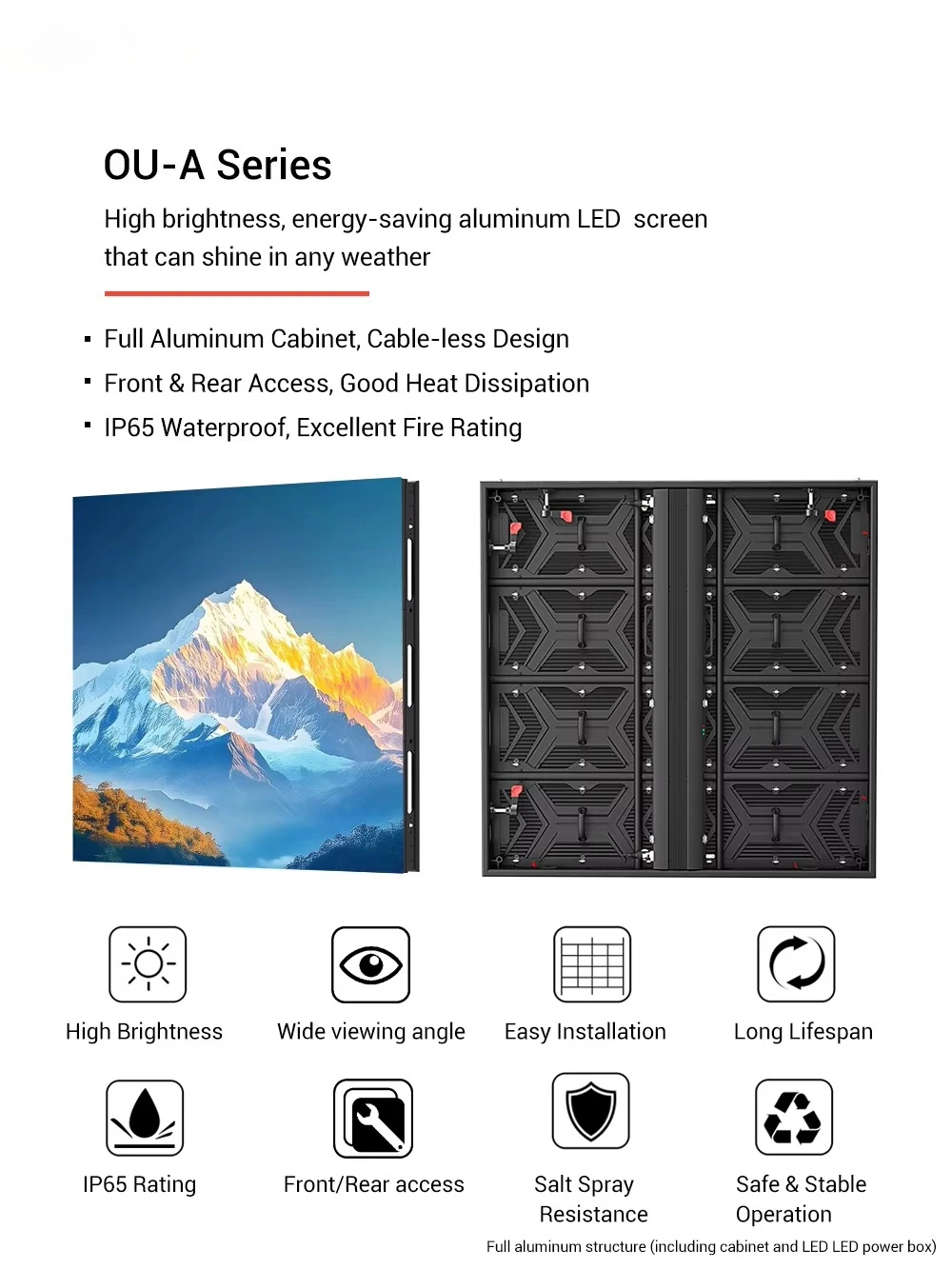 P3.91 P4.81 Giant Outdoor 6000 Nits Energy Efficient Car Dealer Outdoor Digital TV Light Emitting Diode Billboard Signage