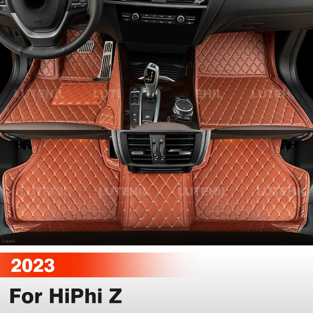 

For HiPhi Z 4/5 Seats 2023 Car Floor Mats All Weather Carpet Cover Floor Liners Interior Protector Accessories