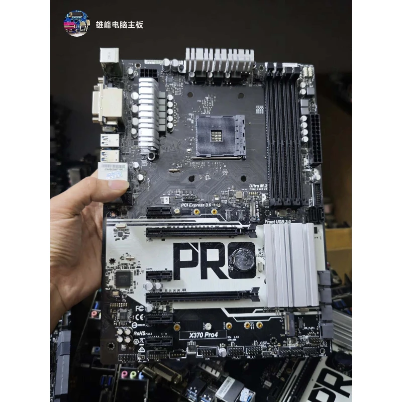 Tarjeta Madre ATX Usada para ASRock X370 PRO4 AM4 X370 DDR4 Dual M.2 PCIe3.0 USB3.0 Tipo-C CrossFire