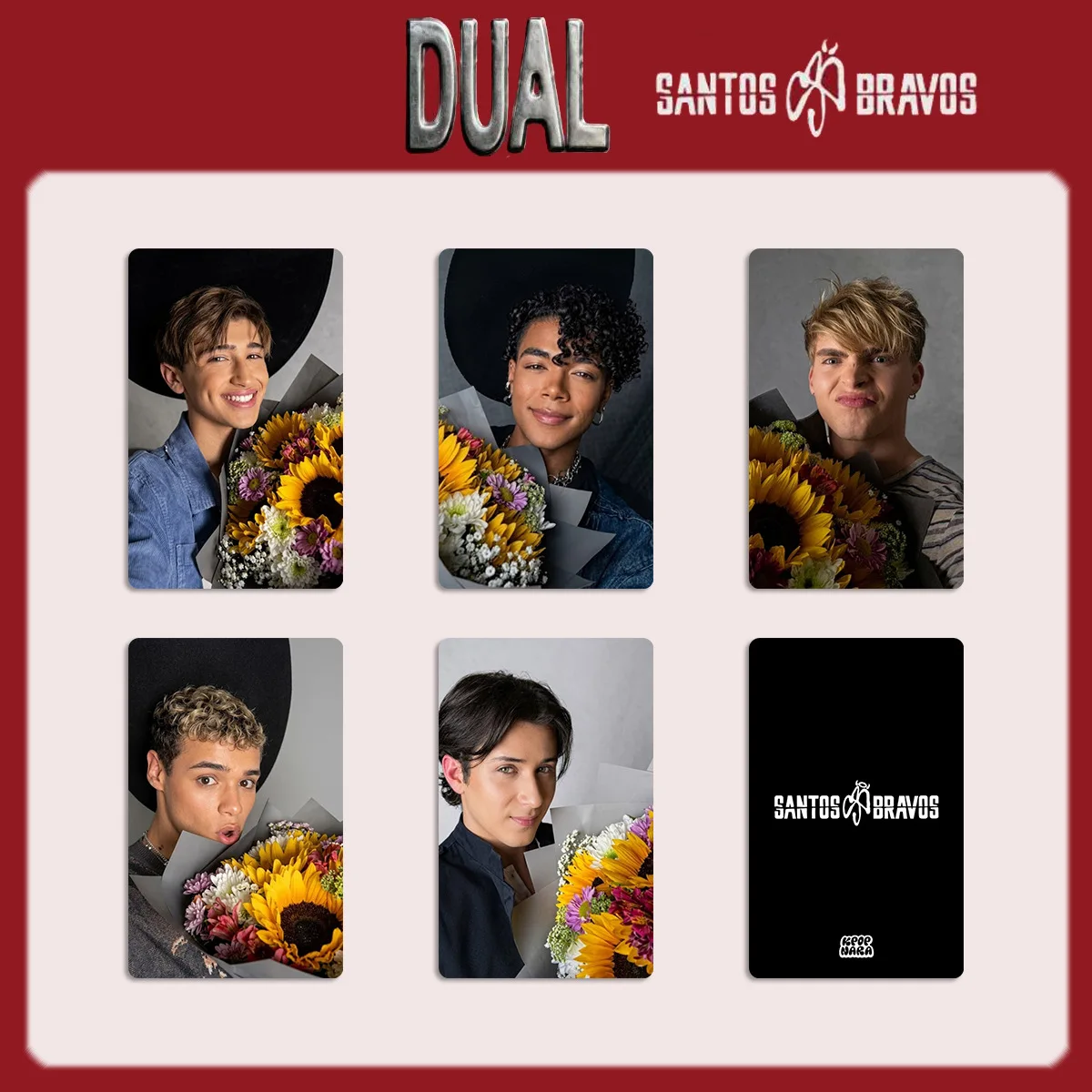 5Pcs/Set Idol Boy SANTOS BRAVOS First EP DUAL  High-Definition Printing LOMO Card Kenneth Drew Venegas Fans Collection Gifts