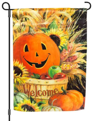 Pumpkin Basket garden flag 12