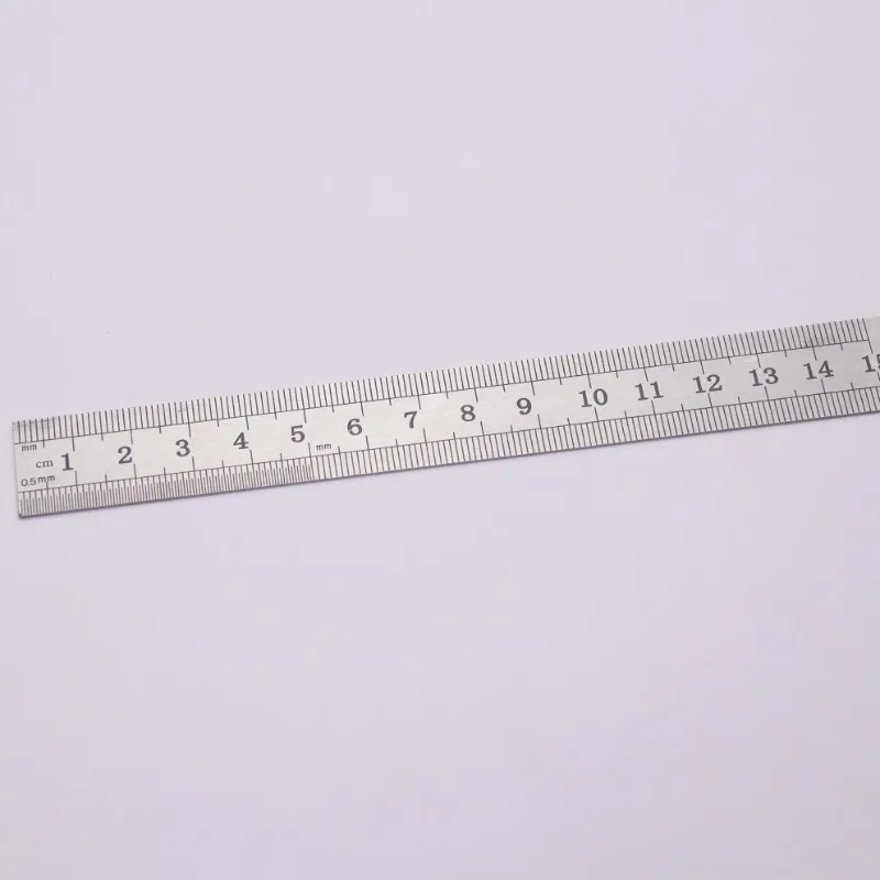 Zhongjiang piano tuning tool, check flat ruler 38 cm acrylic 15 cm metal ruler