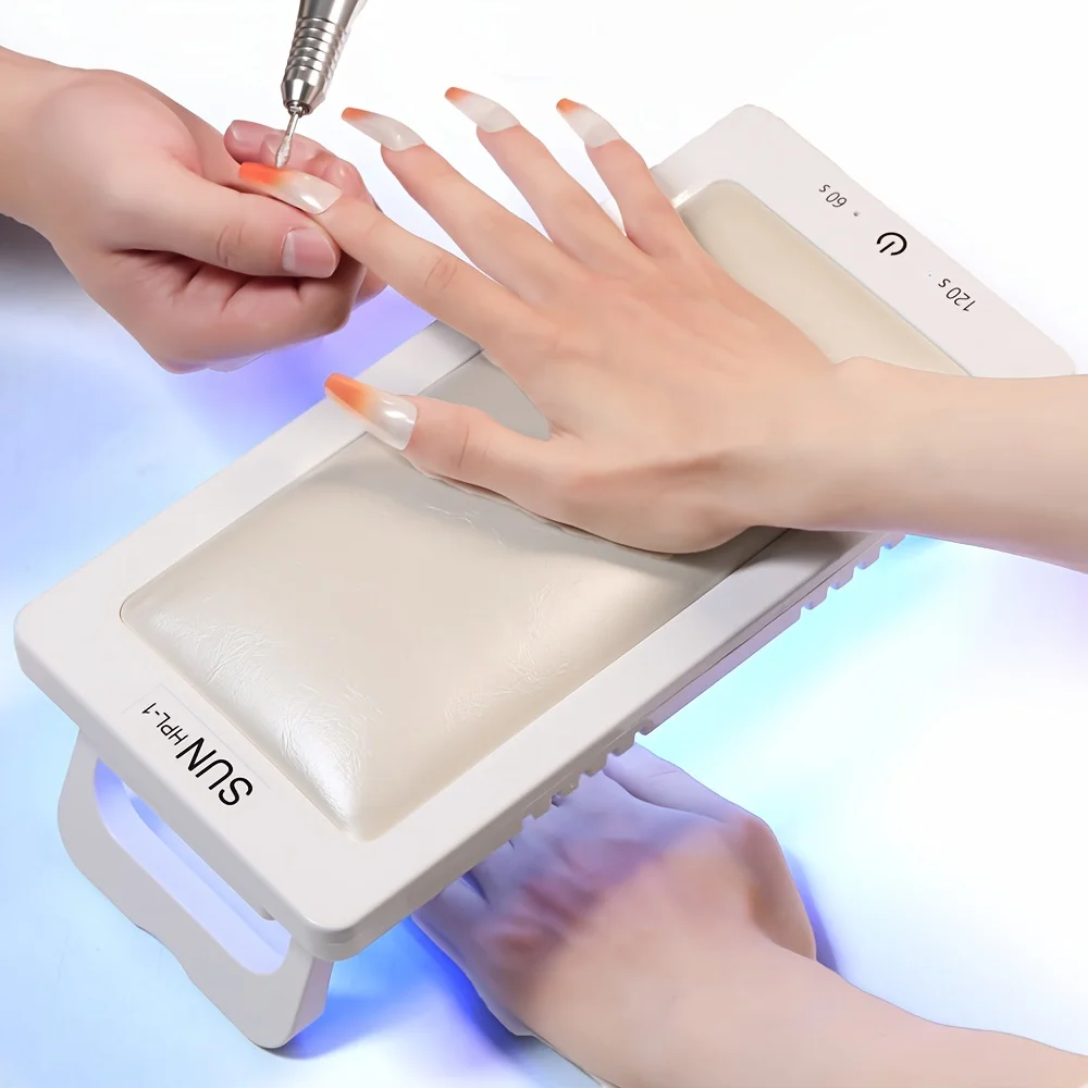 YIKOOLIN Available In A Variety Of Colors Arm Rest With LED Lamp UV Gels Dryer Polish Curing Foldable Lamp For Nails Lamp