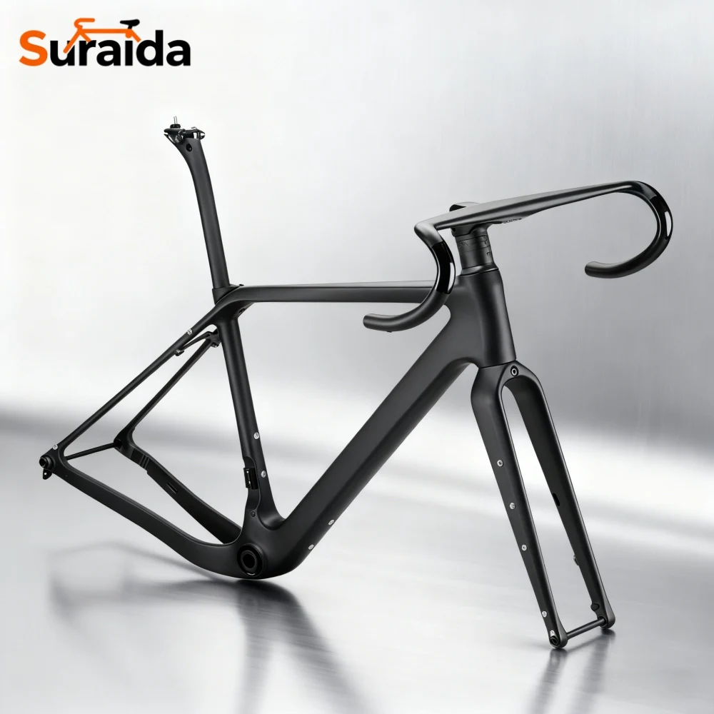 

Suraida NEW Full Carbon Gravel Bike Frameset 700C*50C UDH T47 Bottom Bracket 142*12mm Full Hidden Cable Fast Shipping