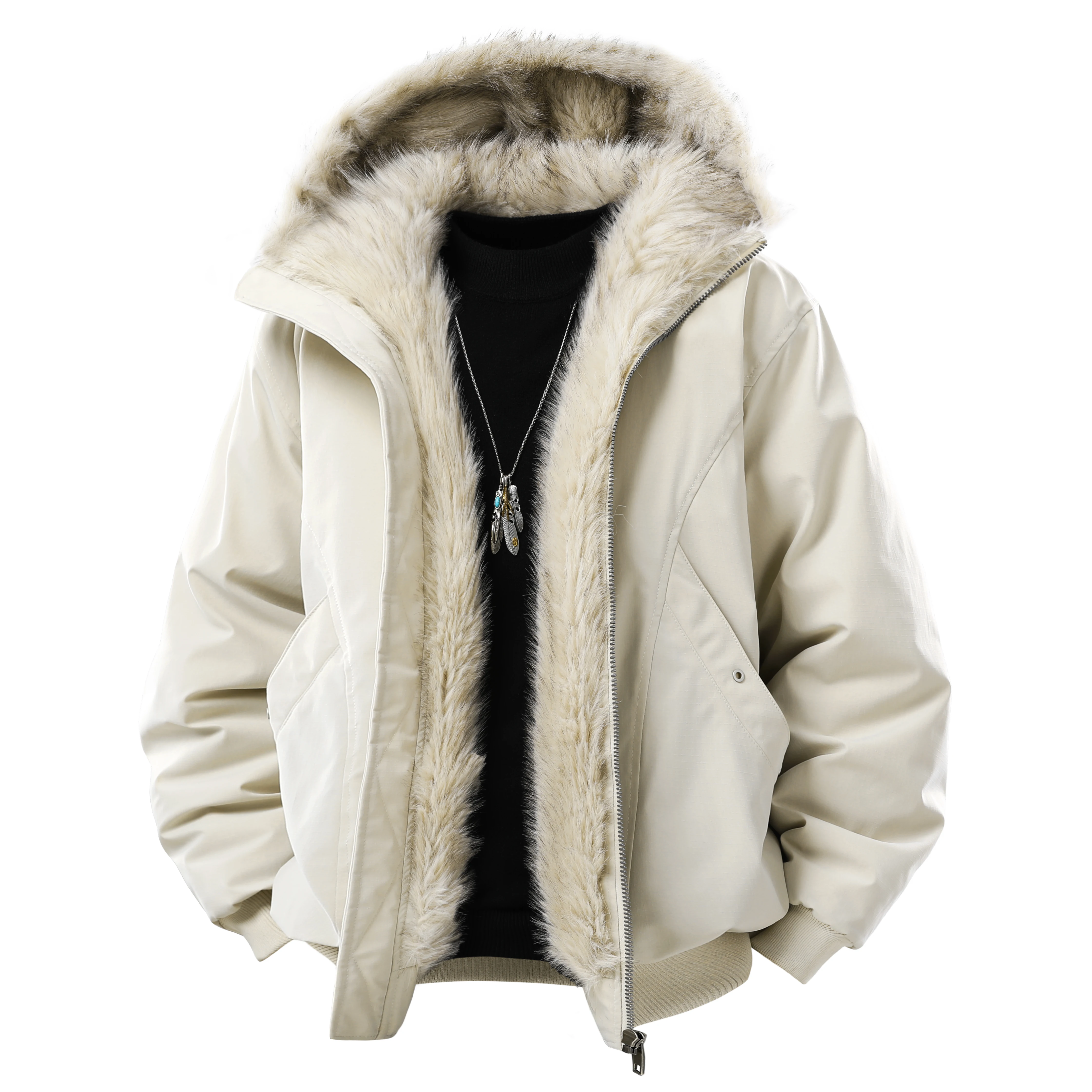 

Мужская и женская куртка с капюшоном на подкладке из искусственного меха, ветрозащитное зимнее пальто большого размера, повседневная уличная одежда, 4 универсальных цвета (M-2XL)