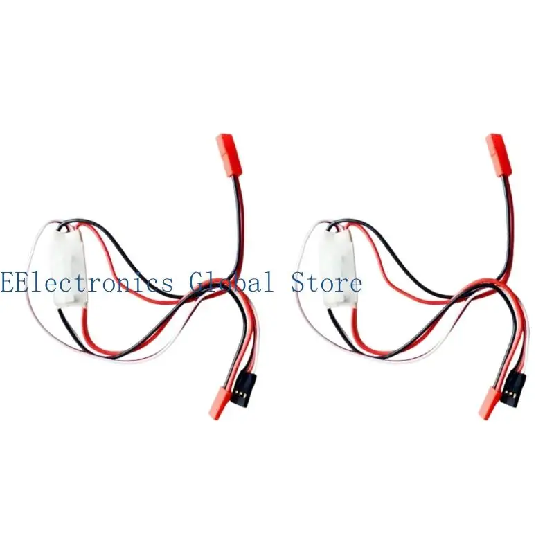462B Copper Conductor Remote Power Switches Cable for Drones and Camera Accessory Wiring with Inline Harness, 2 Pack Set