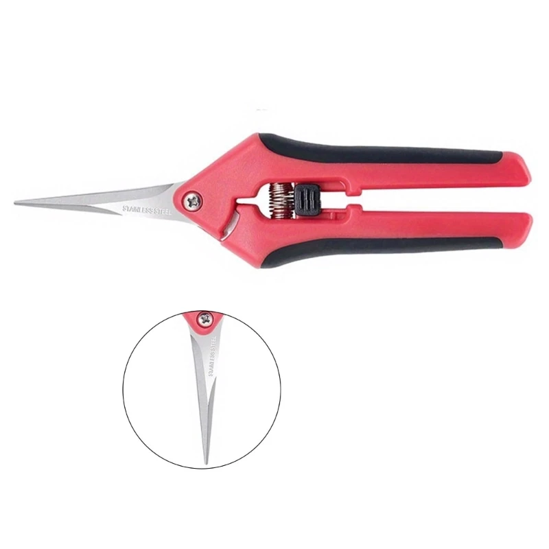 Garden Pruning Shears Stainless Steel Pruning Tool Scissors Cutter Gardening Tool Fruit Picking Branches Pruner