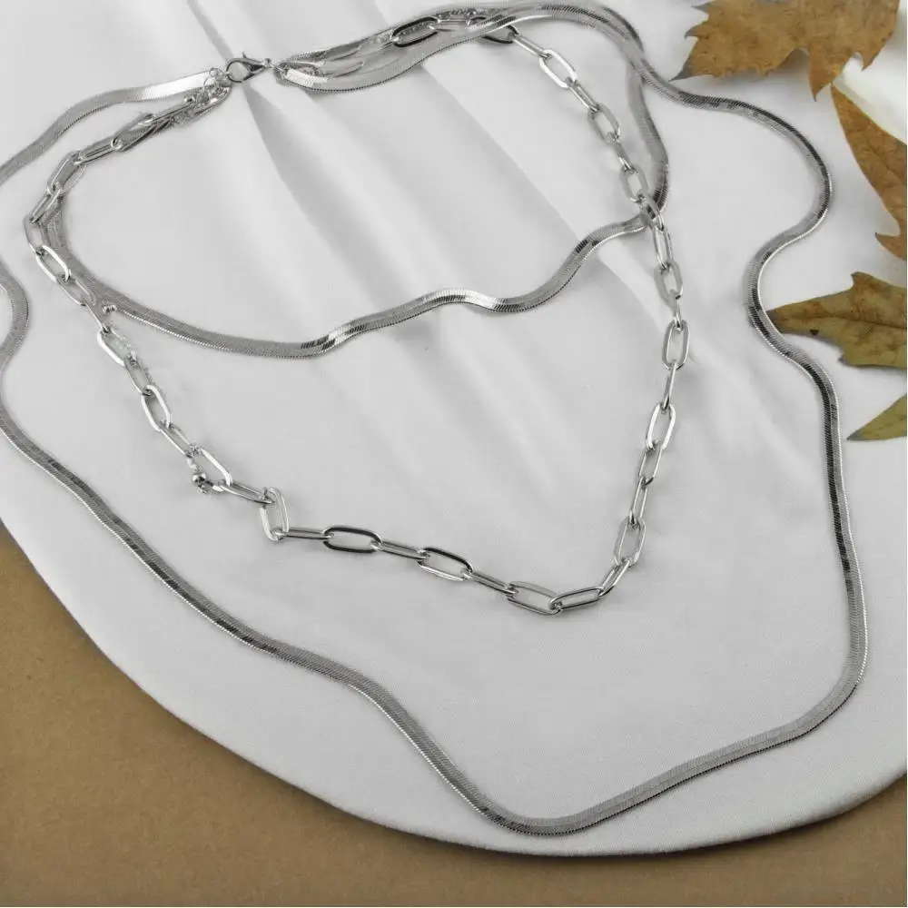 Italian Chain Lux Kombinli Necklace