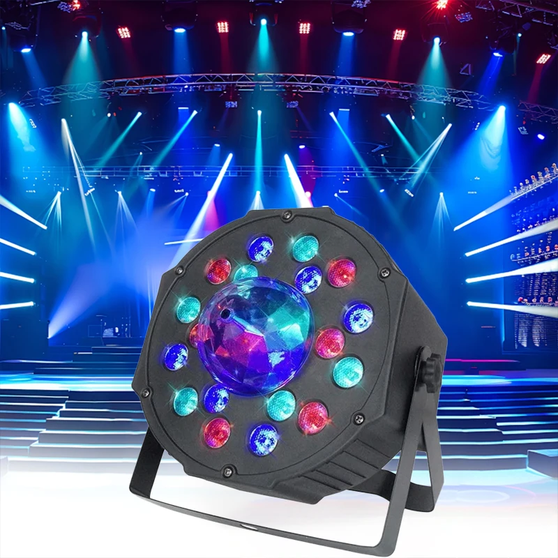 

18 светодиодов сценического освещения DMX512 Control полноцветный плоский номинальный светильник сценического освещения 18 светодиодов для праздника DJ-вечеринки, свадебного клуба, освещения для мероприятий